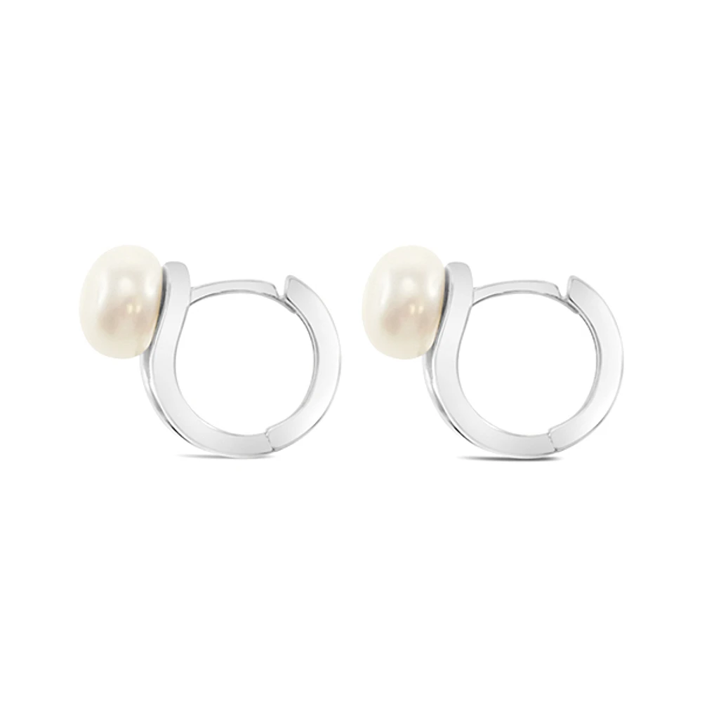 Sterling Silver Pearl Earrings 152292