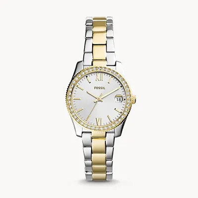 Fossil Scarlette Two Tone Stainless Steel Watch 130991