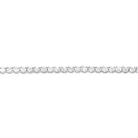 Sterling Silver 1mm Cubic Zirconia Tennis Bracelet