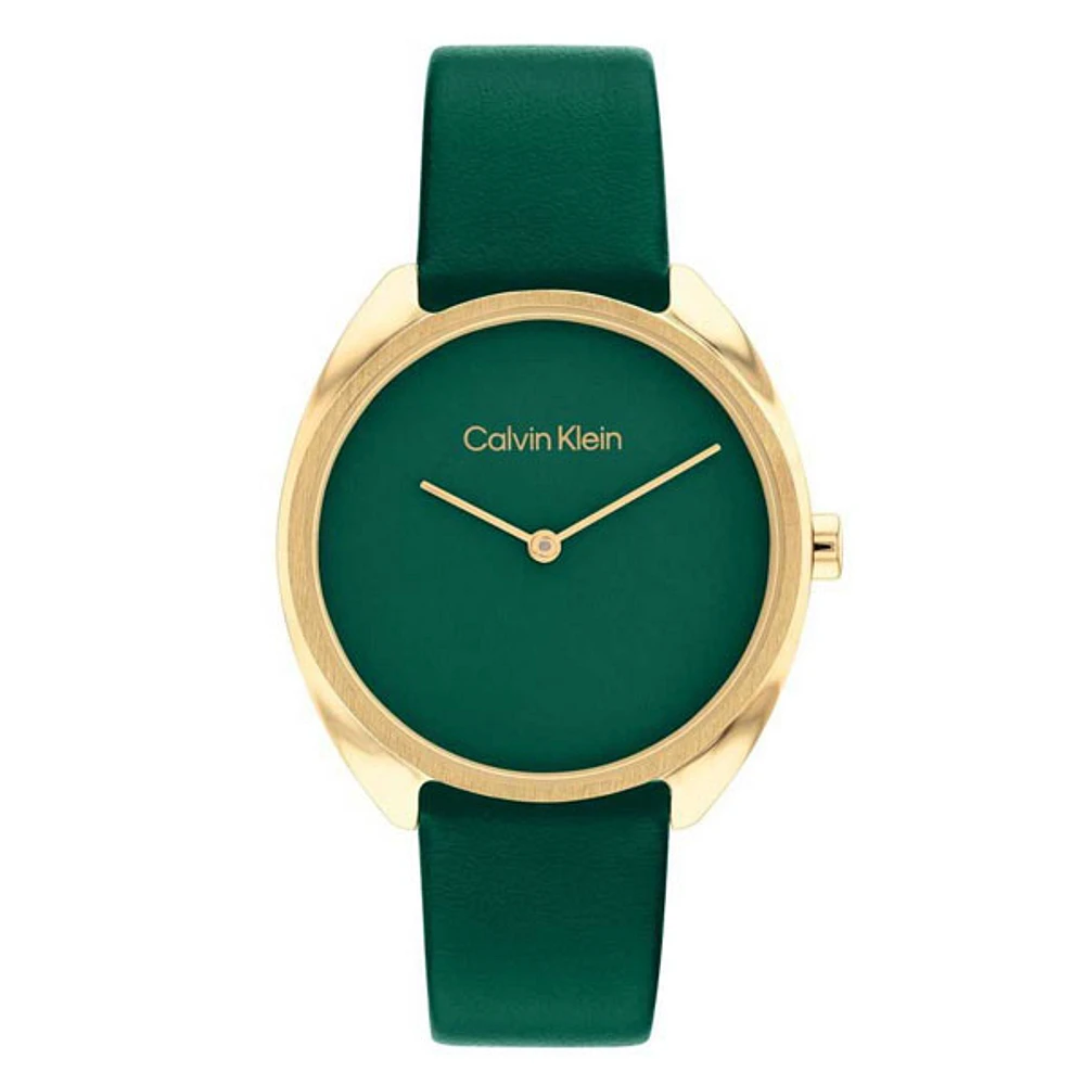 Calvin Klein Analog Leather Watch 150399