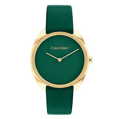 Calvin Klein Analog Leather Watch 150399