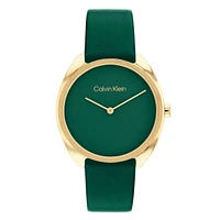 Calvin Klein Analog Leather Watch 150399