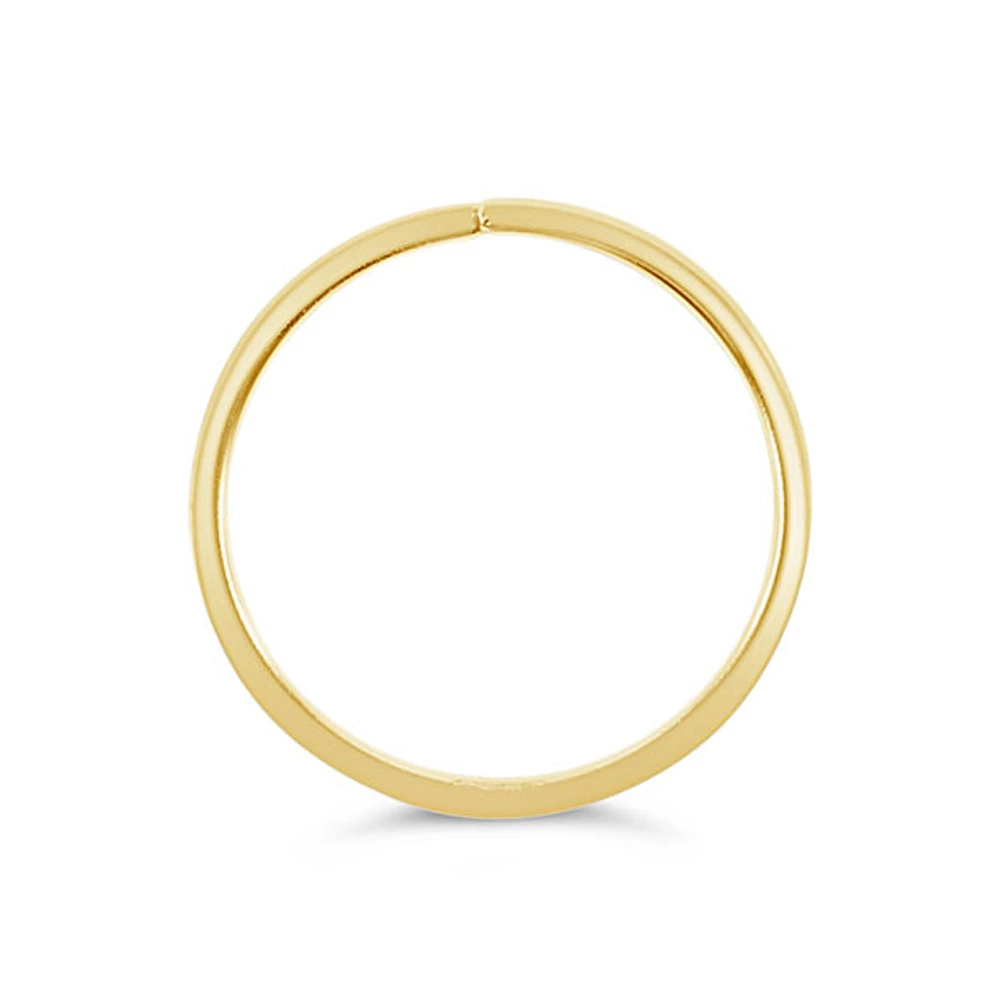 Gold Plated Sterling Silver Plain 10mm Nose Hoop 135000