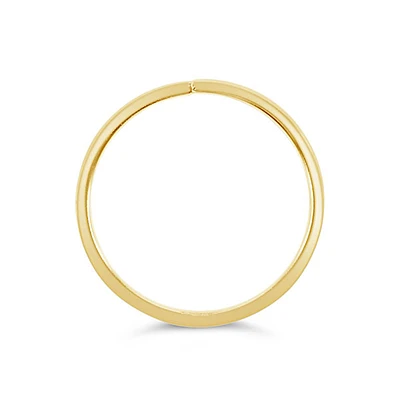 Gold Plated Sterling Silver Plain 10mm Nose Hoop 135000