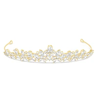 Bridal Gold Cubic Zirconia Tiara 149218