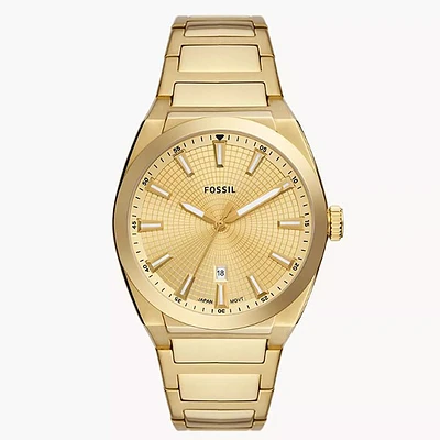Fossil Everett Gold-Tone Stainless Steel Watch 151317