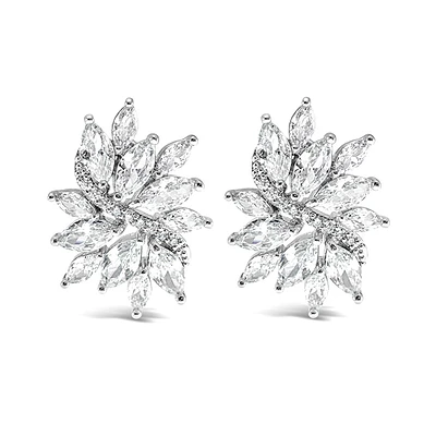 Bridal Silver Cubic Zirconia Earrings