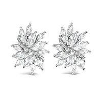 Bridal Silver Cubic Zirconia Earrings