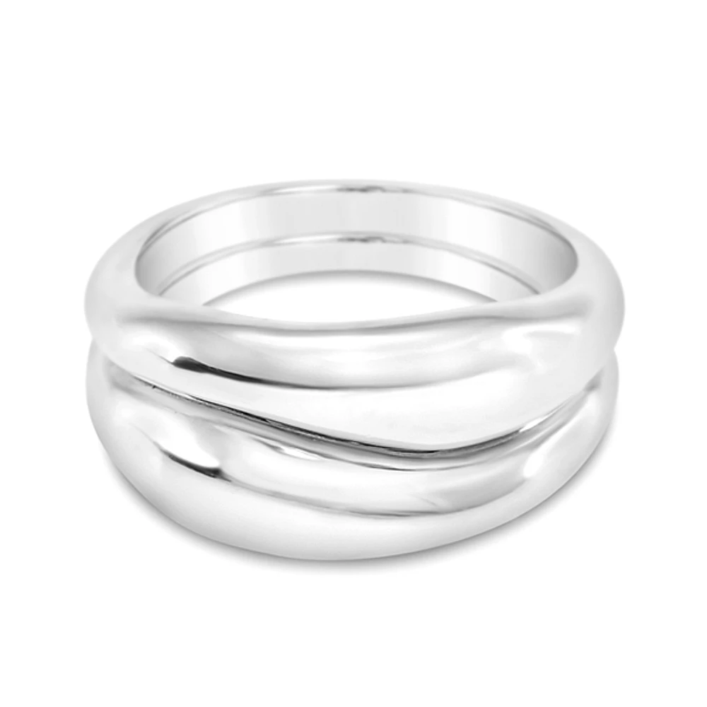 Sterling Silver Wave Ring 152334