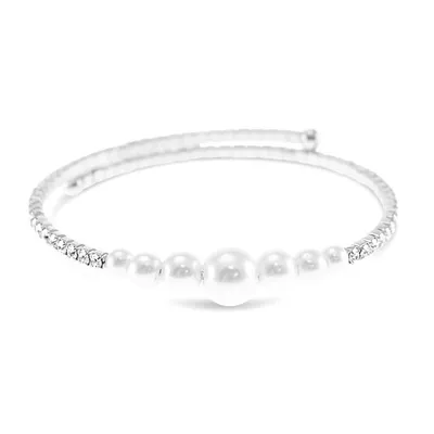 Fashion Silver Rhinestone Bangle