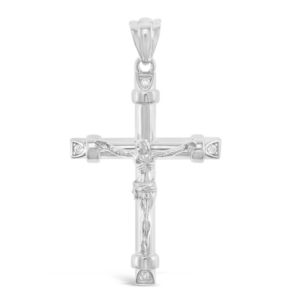 Sterling Silver Cubic Zirconia Cross Pendant 148700