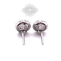 Sterling Silver Cubic Zirconia Round Studs 139378