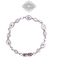 Bridal Silver Cubic Zirconia Bracelet 125964