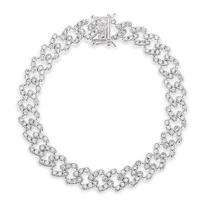 Fashion Cubic Zirconia Cuban Link 8" Inches Bracelet 143072