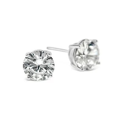 Sterling Silver Cubic Zirconia Round 2mm Studs 001453