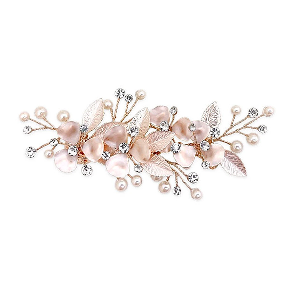 Rosegold Flower Hair Clip 137587