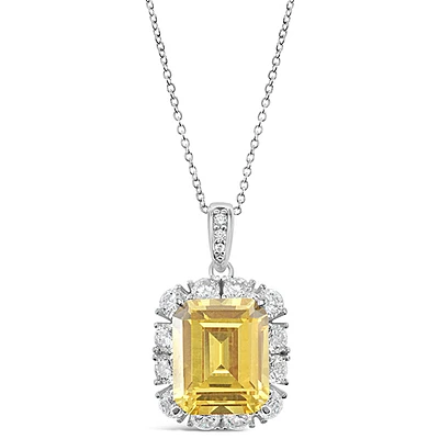 Sterling Silver Cubic Zirconia Necklace 147494
