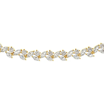 Bridal Gold Cubic Zirconia Bracelet 142897