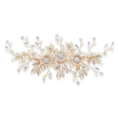 Bridal Flower Wire Gold Hairclip 146377