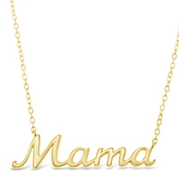 Gold Plated Sterling Silver Mama Necklace 142491