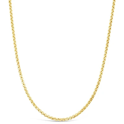 Stainless Steel 2mm Box Gold Chain 146568-572-576