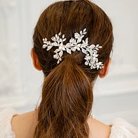 Bridal Silver Hair Comb 129831