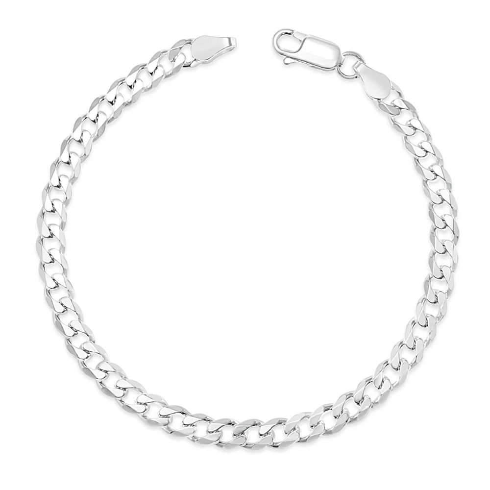 Sterling Silver 4.5mm Cuban Link 7" Bracelet 142104