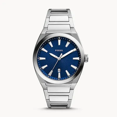 Fossil Everett Three-Hand Date Stainless Steel Watch 147093