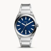 Fossil Everett Three-Hand Date Stainless Steel Watch 147093