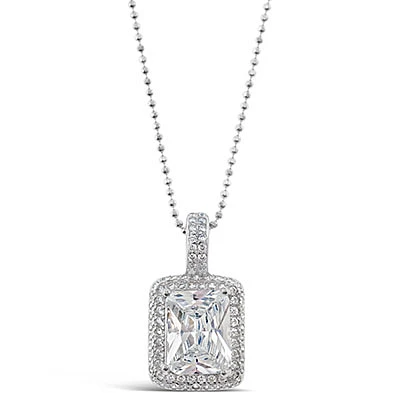 Sterling Silver Cubic Zirconia Necklace 145474