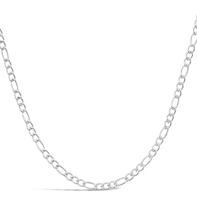 Stainless Steel 2mm Figaro Silver Chain 146579-582-585