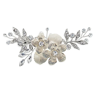 Bridal Silver Flower Hair Clip 129584