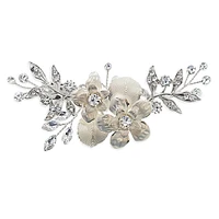 Bridal Silver Flower Hair Clip 129584