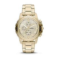Fossil Dean Chronograph Gold-Tone Stainless Steel Watch 126319