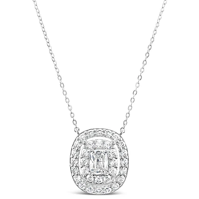 Sterling Silver Cubic Zirconia Necklace 151534