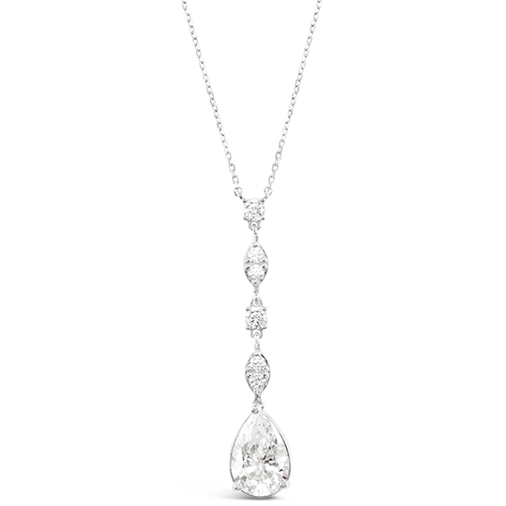 Sterling Silver Cubic Zirconia Necklace 153416