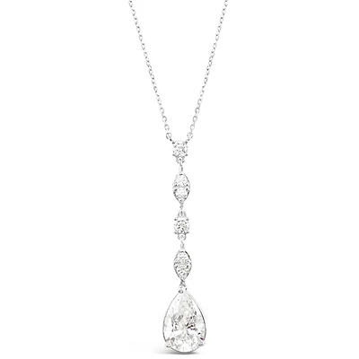 Sterling Silver Cubic Zirconia Necklace 153416