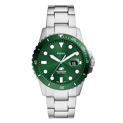 Fossil Blue Dive Three-Hand Date Stainless Steel Watch