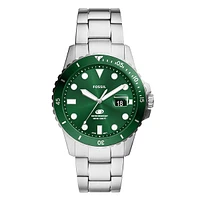 Fossil Blue Dive Three-Hand Date Stainless Steel Watch