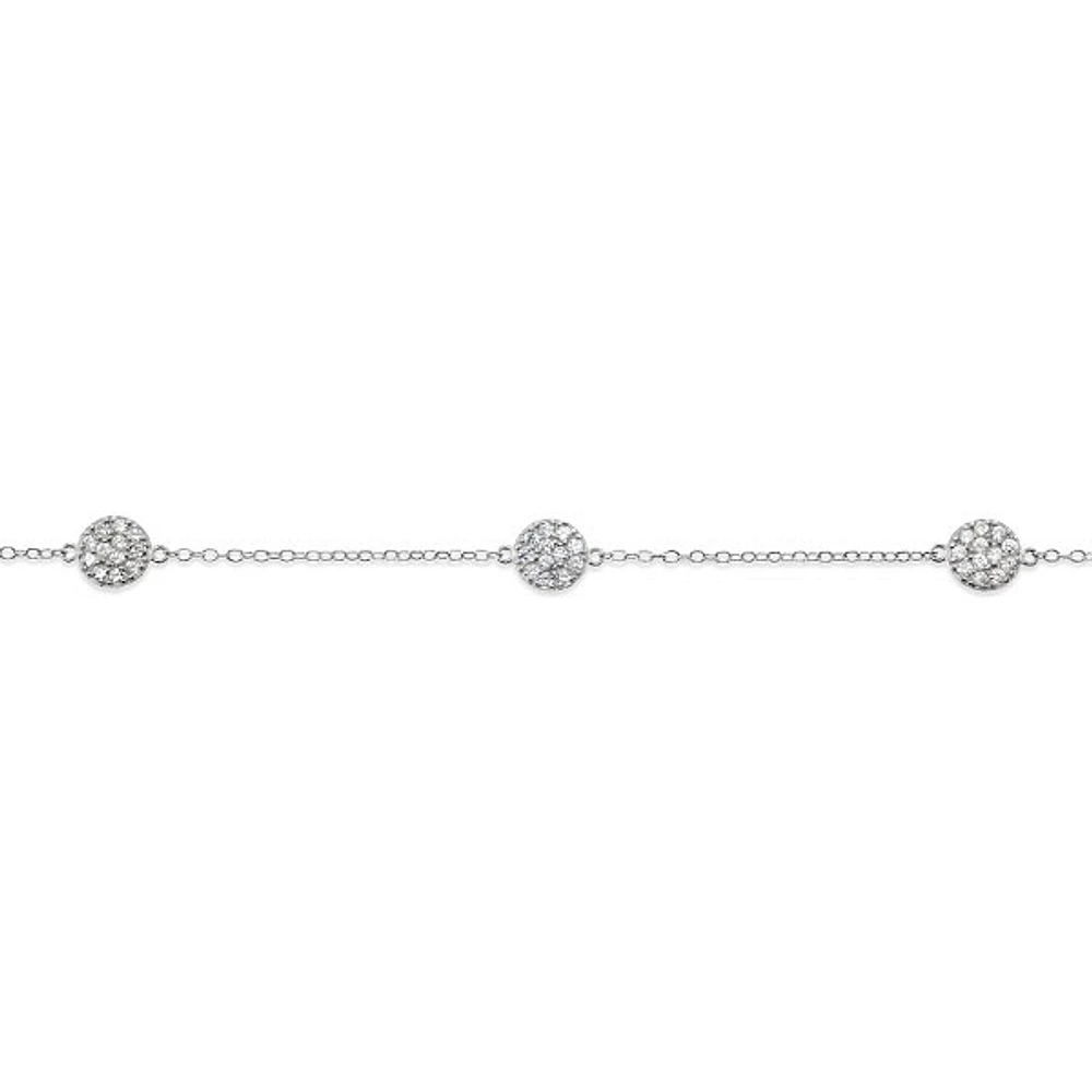 Sterling Silver Cubic Zirconia Bracelet 125354