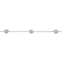 Sterling Silver Cubic Zirconia Bracelet 125354