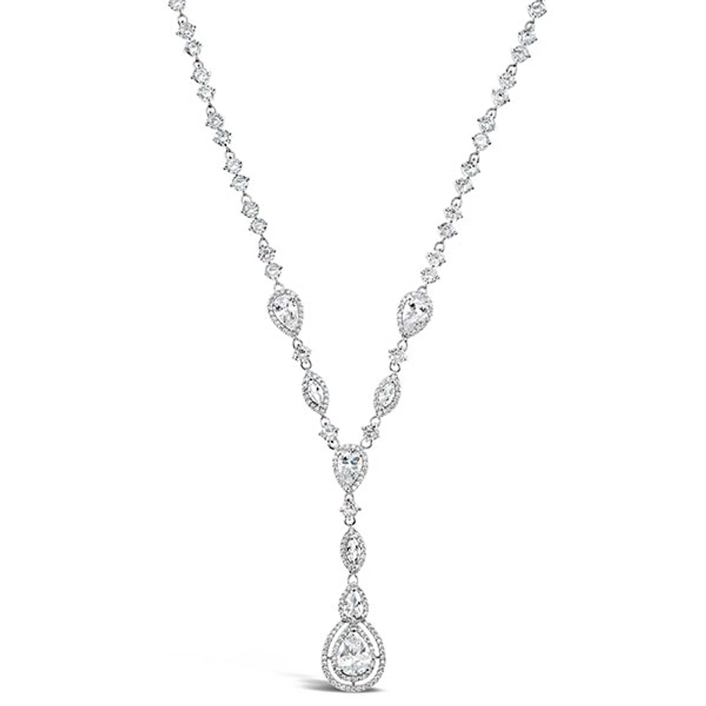 Bridal Silver Cubic Zirconia Necklace 125962