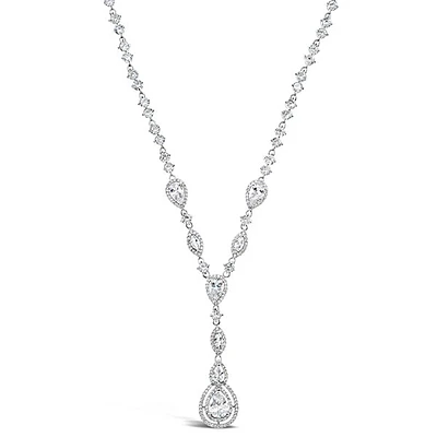Bridal Silver Cubic Zirconia Necklace 125962