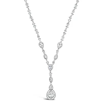 Bridal Silver Cubic Zirconia Necklace 125962