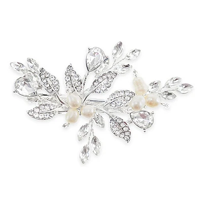 Bridal Silver Leaf Wire Hairclip 146362