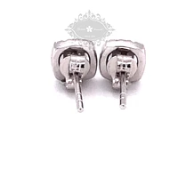 Sterling Silver Cubic Zirconia Square Studs 139379