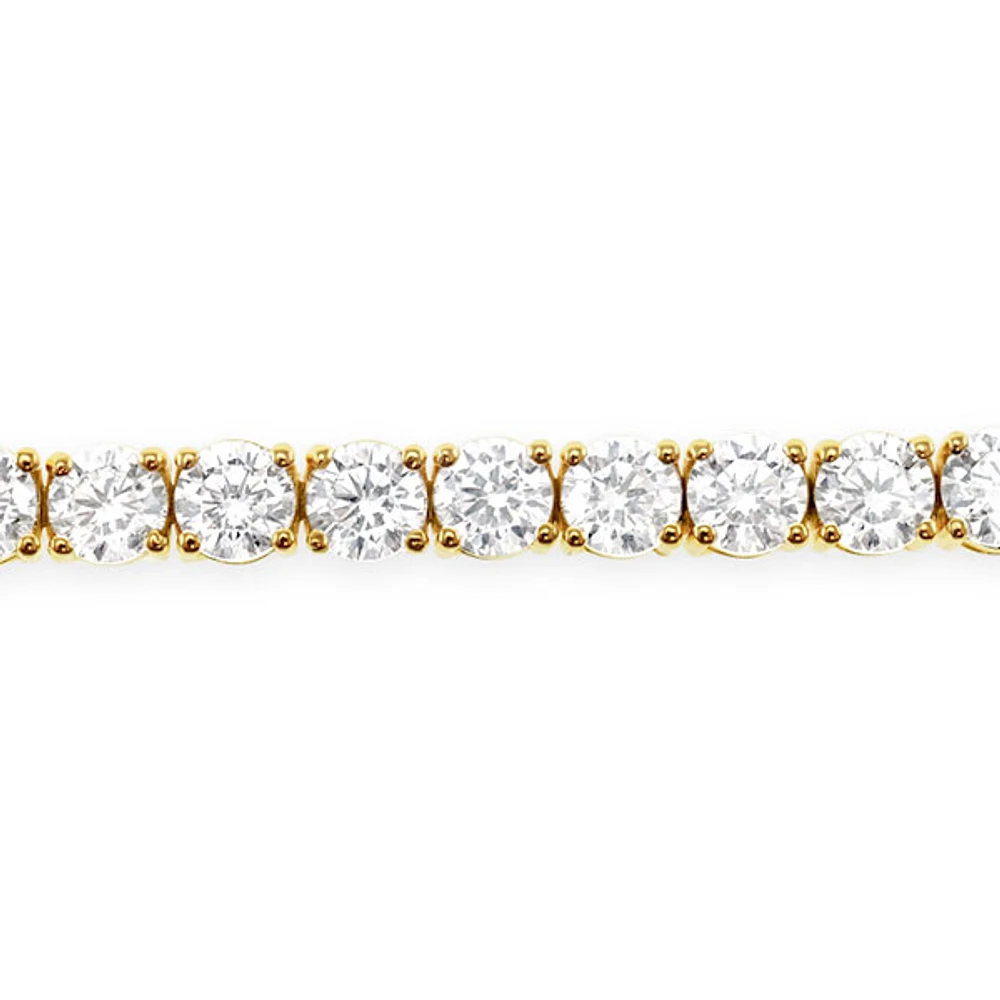 Bridal Gold Cubic Zirconia Tennis Bracelet 144197