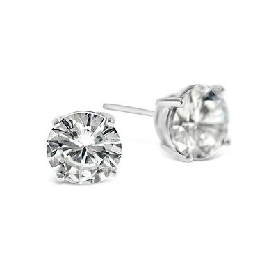 Sterling Silver Cubic Zirconia Round 3mm Studs 001454