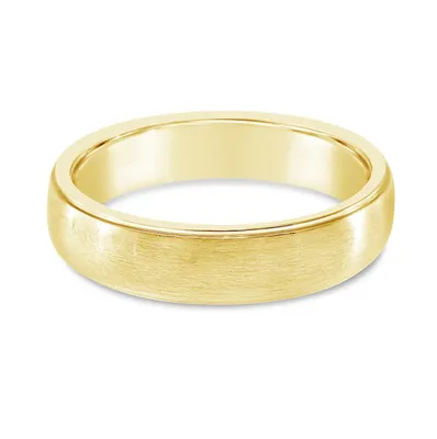 Men's Stainless Steel Gold Plain Ring 142447