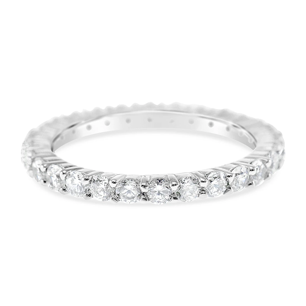 Sterling Silver Cubic Zirconia Ring
